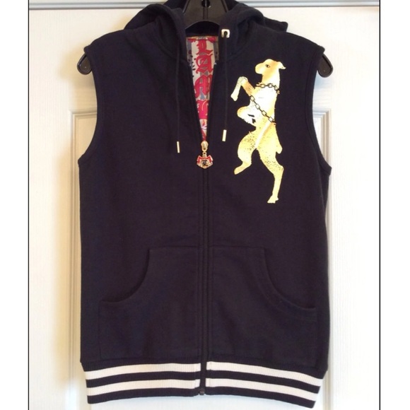 L.A.M.B Gold Crest Sleeveless Hoodie - Picture 2 of 10